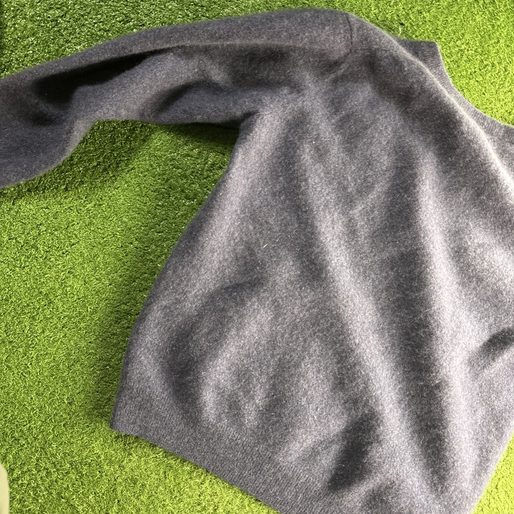 Pronto Uomo Cotton Cashmere Sweater Mens Long Sleeve V Neck Size M/S - Picture 12 of 13